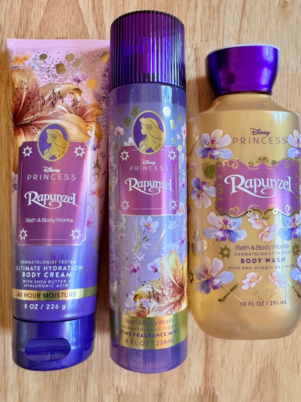 Bath & Body Works Disney Princess Rapunzel Hydrating Body Cream - Purple